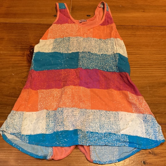 SPLENDID 14 Etch Printed Button-Back Blouse Tank Top Peach - Picture 2 of 3